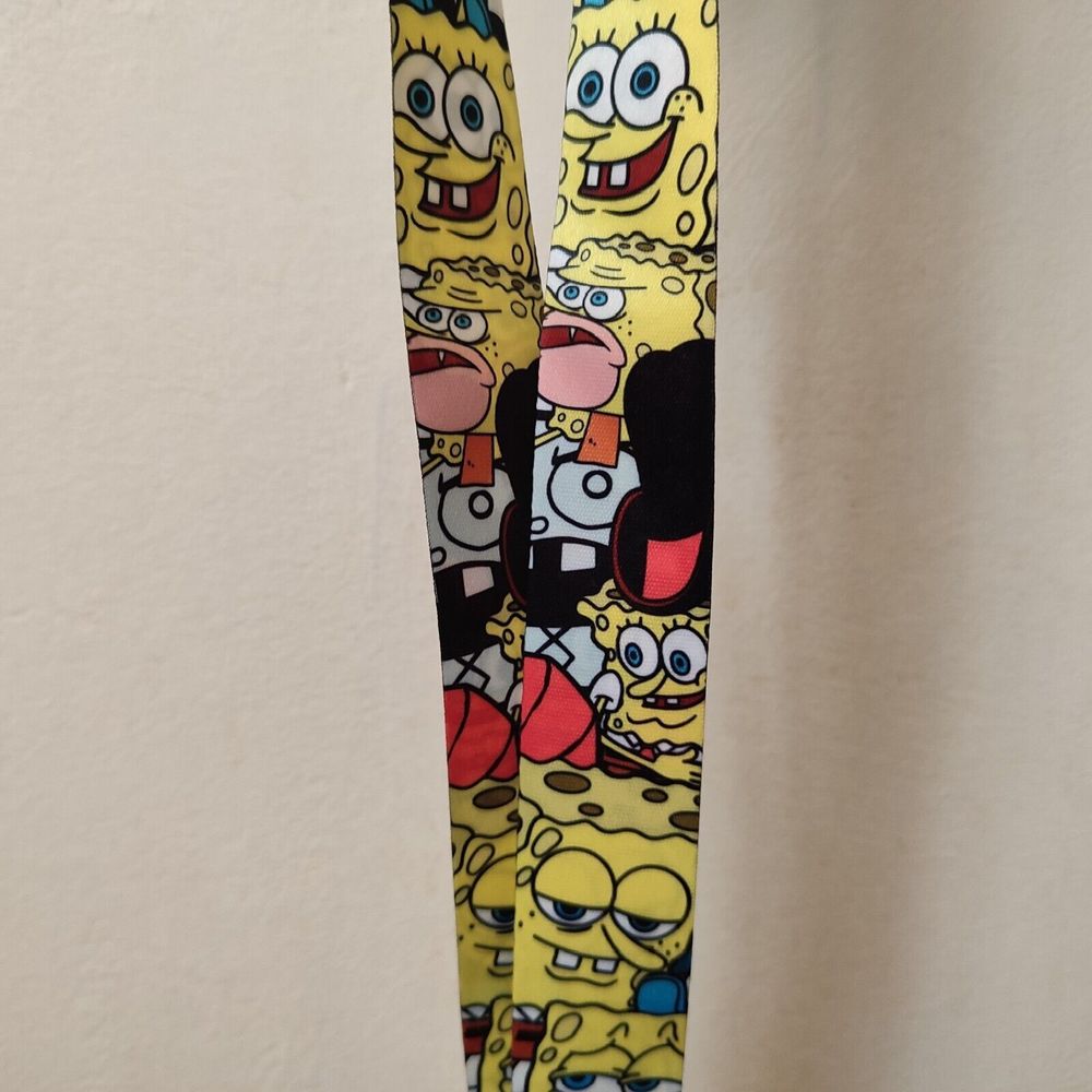 Spongebob Squarepants Cloth Lanyard With Clasp Official Nickelodeon Collectible